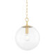 Juliana 1 Light 12 inch Aged Brass Pendant Ceiling Light