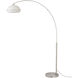 Morelli 92 inch 14 watt Satin Nickel Arc Floor Lamp Portable Light