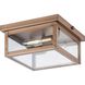 Union Square 2 Light 12.37 inch Antique Copper Flushmount Ceiling Light, Design Series