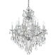 Maria Theresa 13 Light 28 inch Polished Chrome Chandelier Ceiling Light in Clear Hand Cut