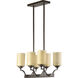 Atwood 6 Light 20 inch Oiled Bronze Island Light Ceiling Light