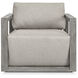 Remsen Weathered Gray and Nuance Dove Outdoor Lounge Chair