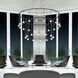 Suspenders LED 48 inch Satin Black Pendant Ceiling Light