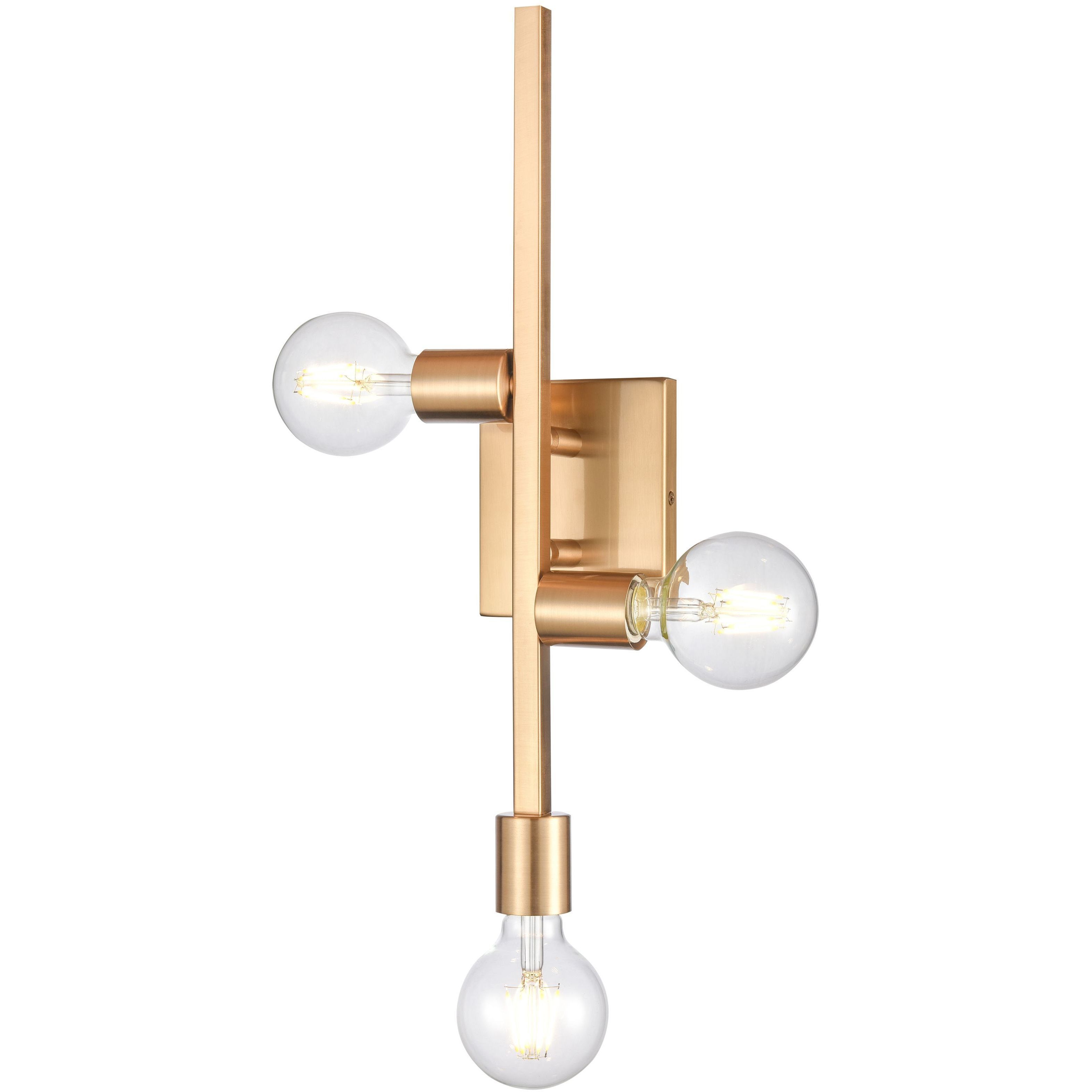 Attune 3 Light 5 inch Burnished Brass ADA Sconce Wall Light