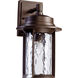 Charter 1 Light 14 inch Oiled Bronze Outdoor Wall Lantern