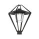 Stellar 1 Light 22.4 inch Coastal Black Outdoor Post Light