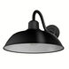 Mill Valley 1 Light 10.6 inch Matte Black and White Outdoor Wall Light, Medium