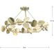 Laurel 6 Light 28 inch Gilded Silver Semi-Flush Mount Ceiling Light, Design Series