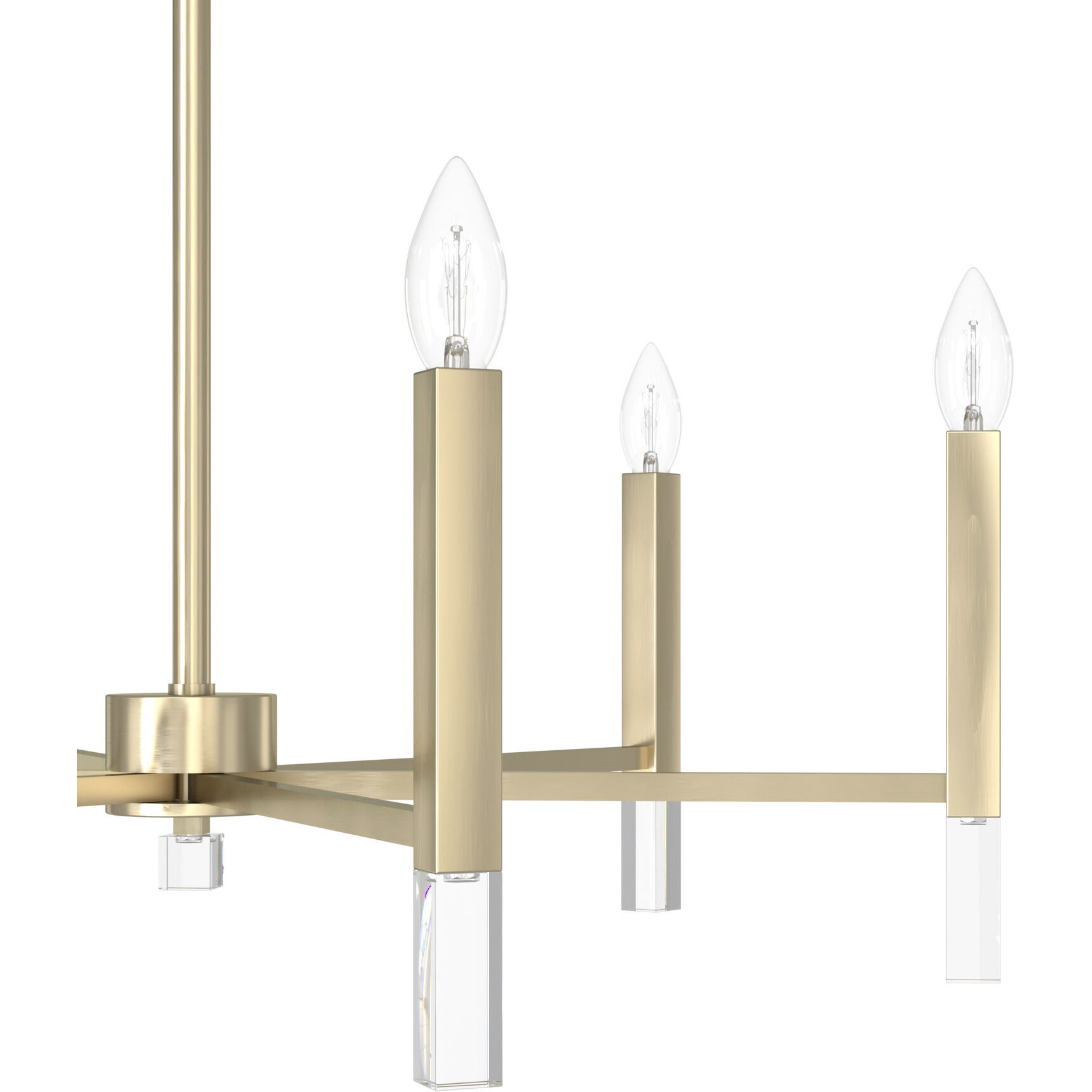 Sunjai 6 Light 30 inch Palm Gold Chandelier Ceiling Light