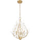 Claudine 4 Light 18 inch Modern Gold Chandelier Ceiling Light