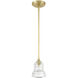 Gregory 1 Light 5 inch Aged Brass Mini Pendant Ceiling Light
