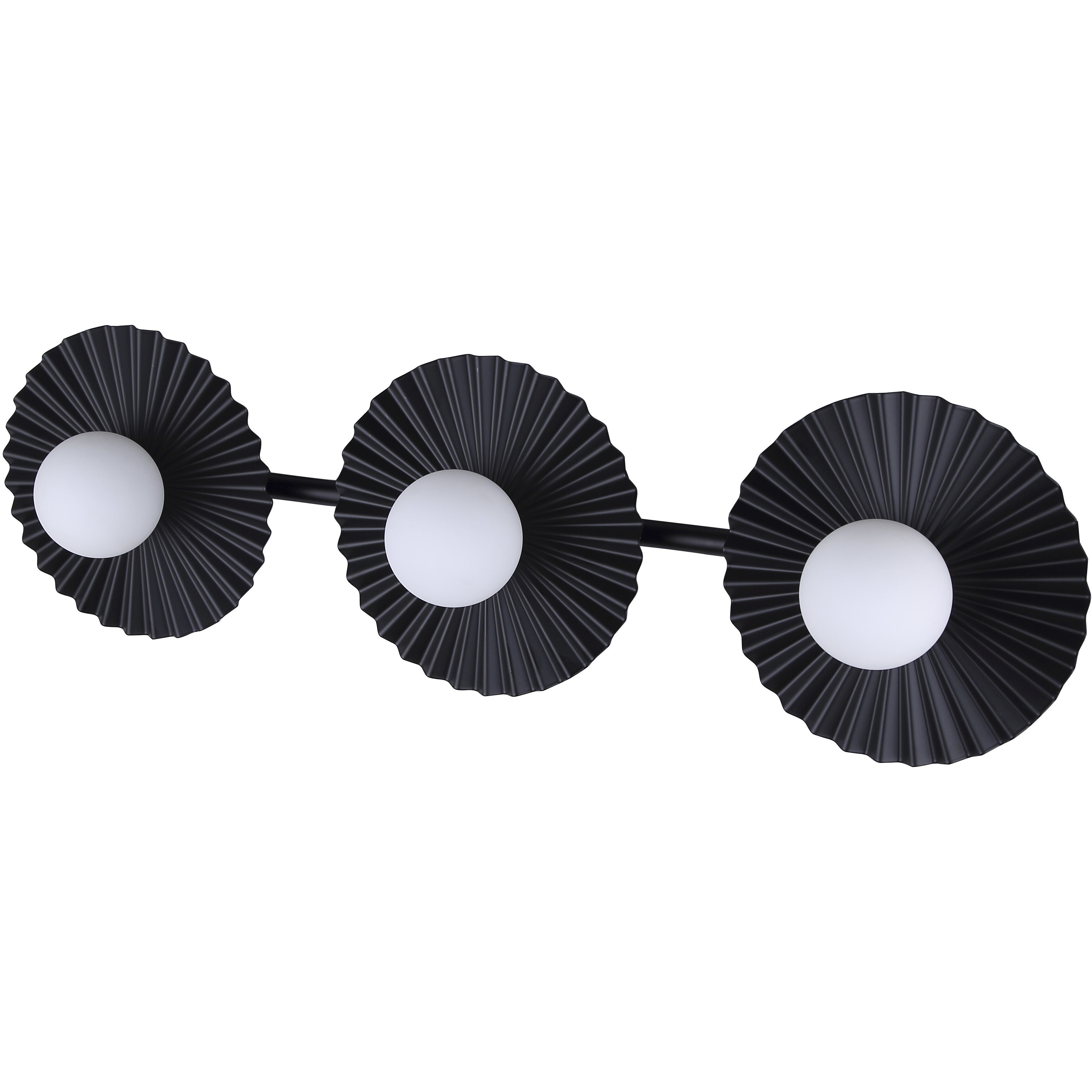 Payton 3 Light 28.5 inch Black Vanity Light Wall Light