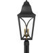 Cardigan 4 Light 28.25 inch Sand Coal and Olden Brass Outdoor Post Lantern, Great Outdoors