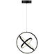 Sienna LED 15.75 inch Semi Gloss Black Pendant Ceiling Light