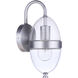 Sivo Outdoor Wall Mount in Satin Aluminum, Small