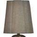 Rosalind 12 inch 40 watt Polished Brass and Natural Beige Table Lamp Portable Light