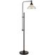 Bejamin 27.25 inch 100 watt Flat Black Floor Lamp Portable Light