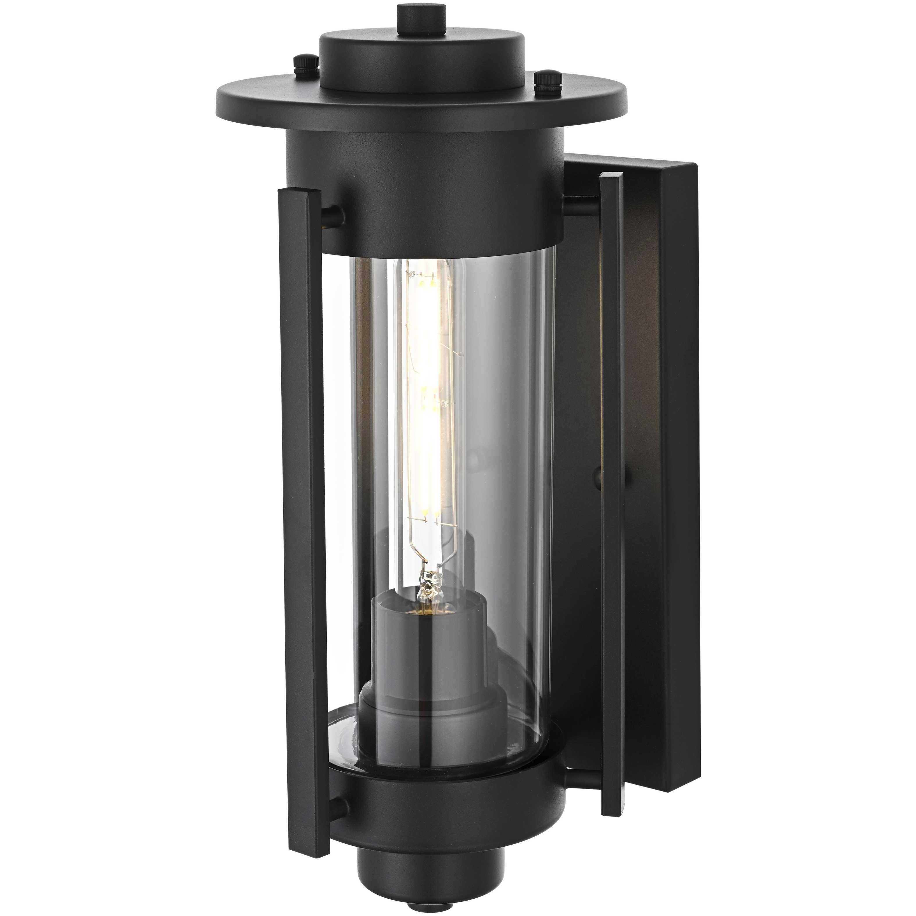 Bucknell 1 Light 14.5 inch Black Outdoor Wall Sconce