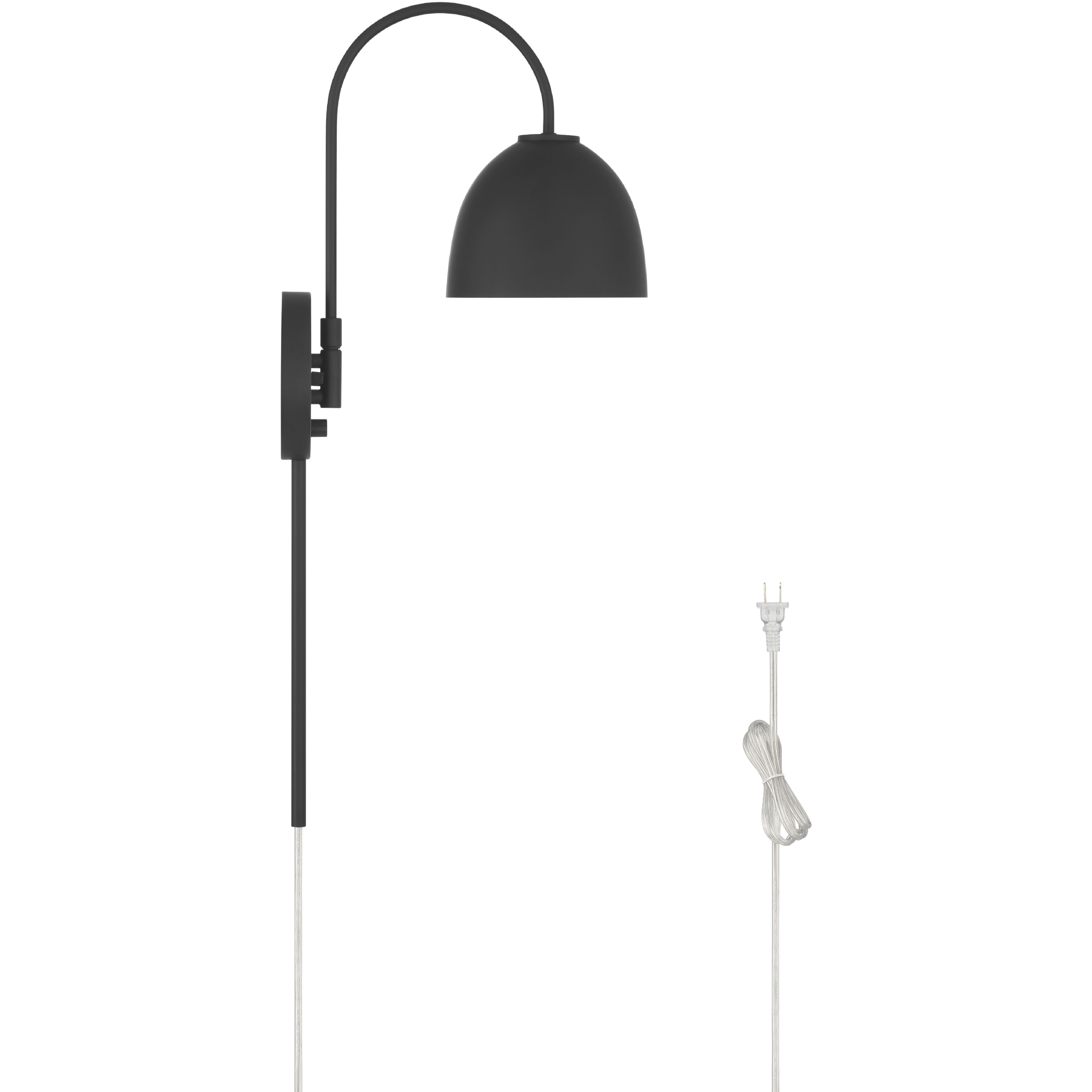 Erling 1 Light 6.75 inch Matte Black Pin Up Sconce Wall Light, Large