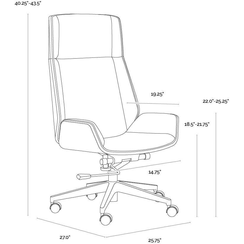 Rhett Dillon Black Office Chair