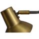 Swing LED 24 inch Gunmetal Wall Sconce Wall Light in Brushed Brass Steel