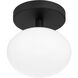 Julep LED 6 inch Matte Black Semi-Flush Mount Ceiling Light