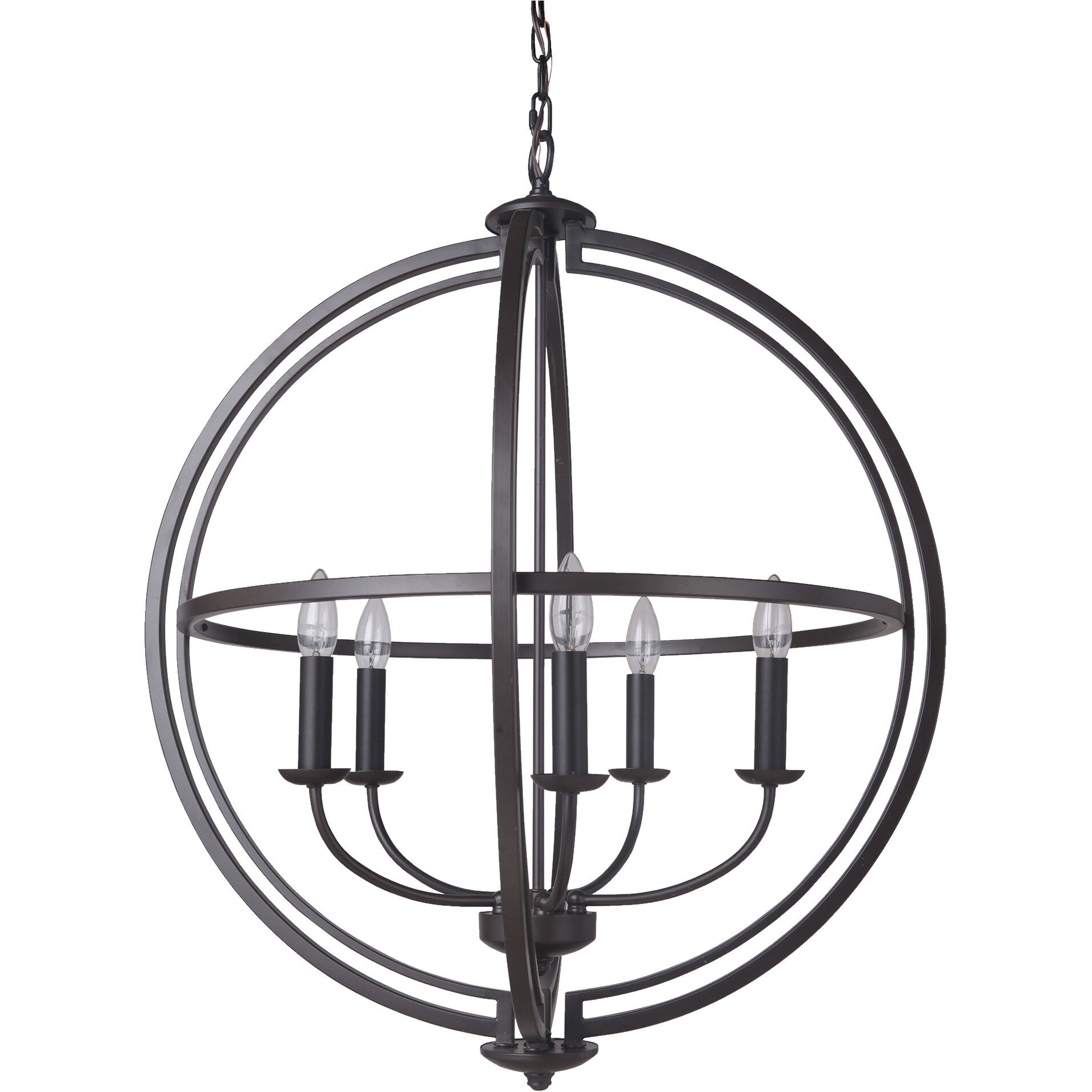Berkeley 5 Light 25.5 inch Espresso Foyer Light Ceiling Light, Jeremiah