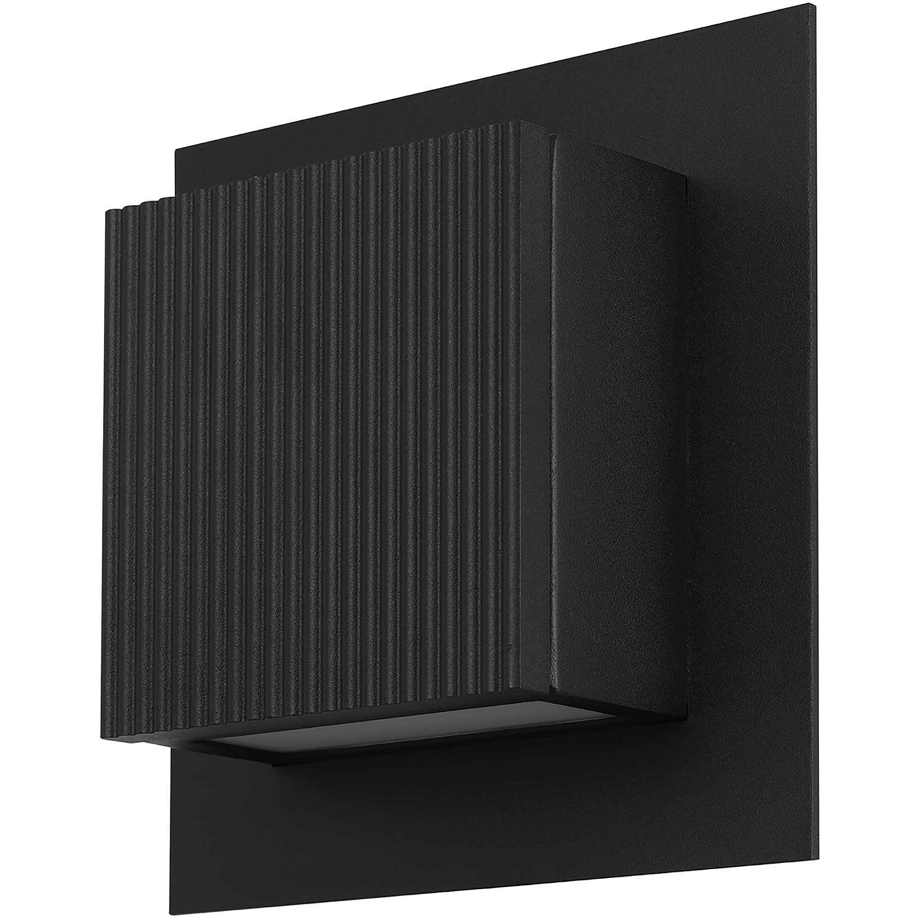 Miami LED 8 inch Sand Black Outdoor Wall Sconce