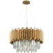Seneca Falls 6 Light 26 inch Matte Gold Chandelier Ceiling Light