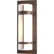 Banded 1 Light 20.8 inch Coastal Bronze Outdoor Sconce, Large