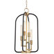 Angler 4 Light 15 inch Aged Brass Chandelier Ceiling Light