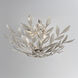 Broche 4 Light 20.75 inch Antique Silver Semi Flush Ceiling Light