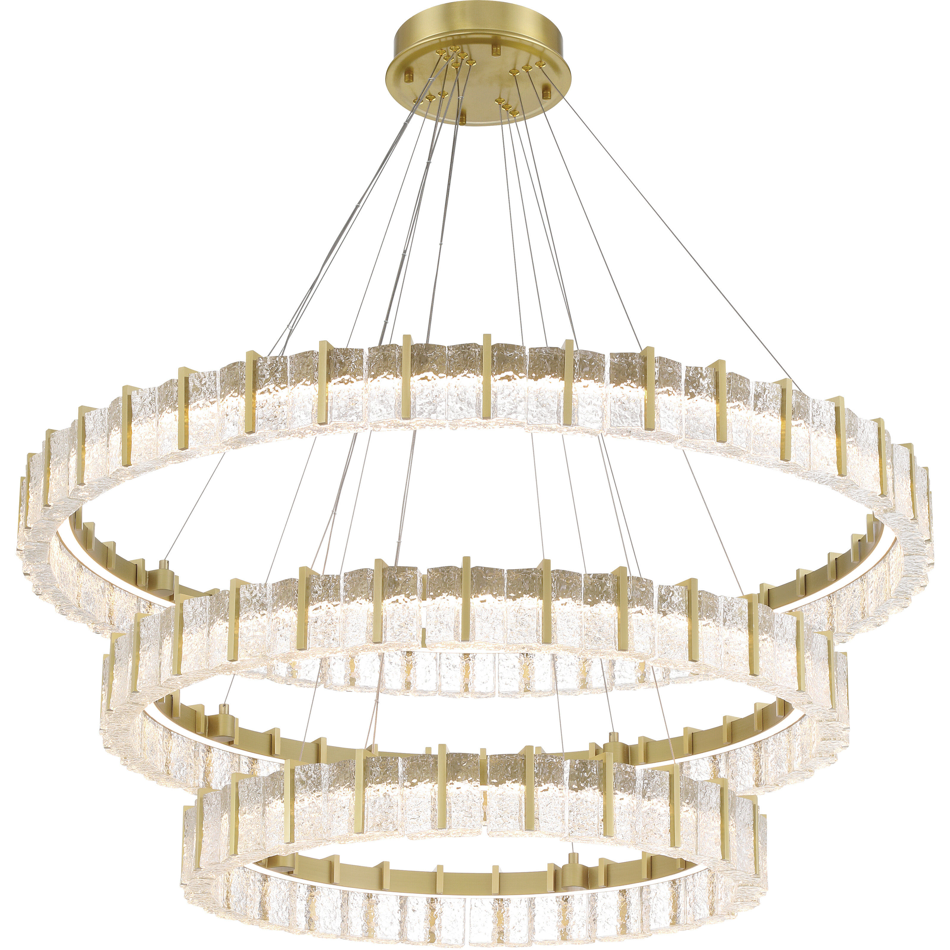 Sevryn LED 44.5 inch Soft Brass Chandelier Ceiling Light