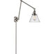 Large Cone 30 inch 3.50 watt Satin Nickel Swing Arm Wall Light, Franklin Restoration