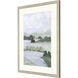Here Comes the Sun Green and Neutral and White Framed Art