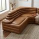 Bandera Roche Tan Modular Sofa, Left Corner