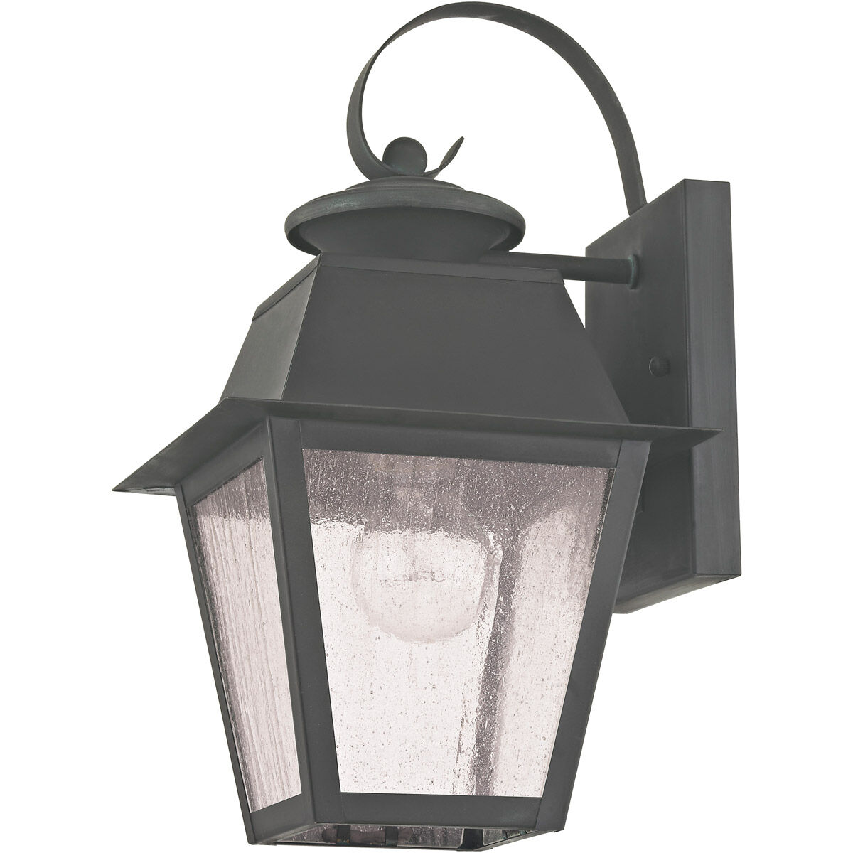 Mansfield 1 Light 13 inch Charcoal Outdoor Wall Lantern