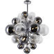 Pallocino LED 25 inch Chrome Down Chandelier Ceiling Light