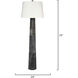 Robertson 72 inch 150 watt Slate Hair on Hide Floor Lamp Portable Light, Inline