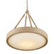 Hopscotch 1 Light 24 inch Natural/Frosted White/Beige/Sugar White Chandelier Ceiling Light
