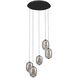 Vega LED 17.71 inch Black Chandelier Ceiling Light