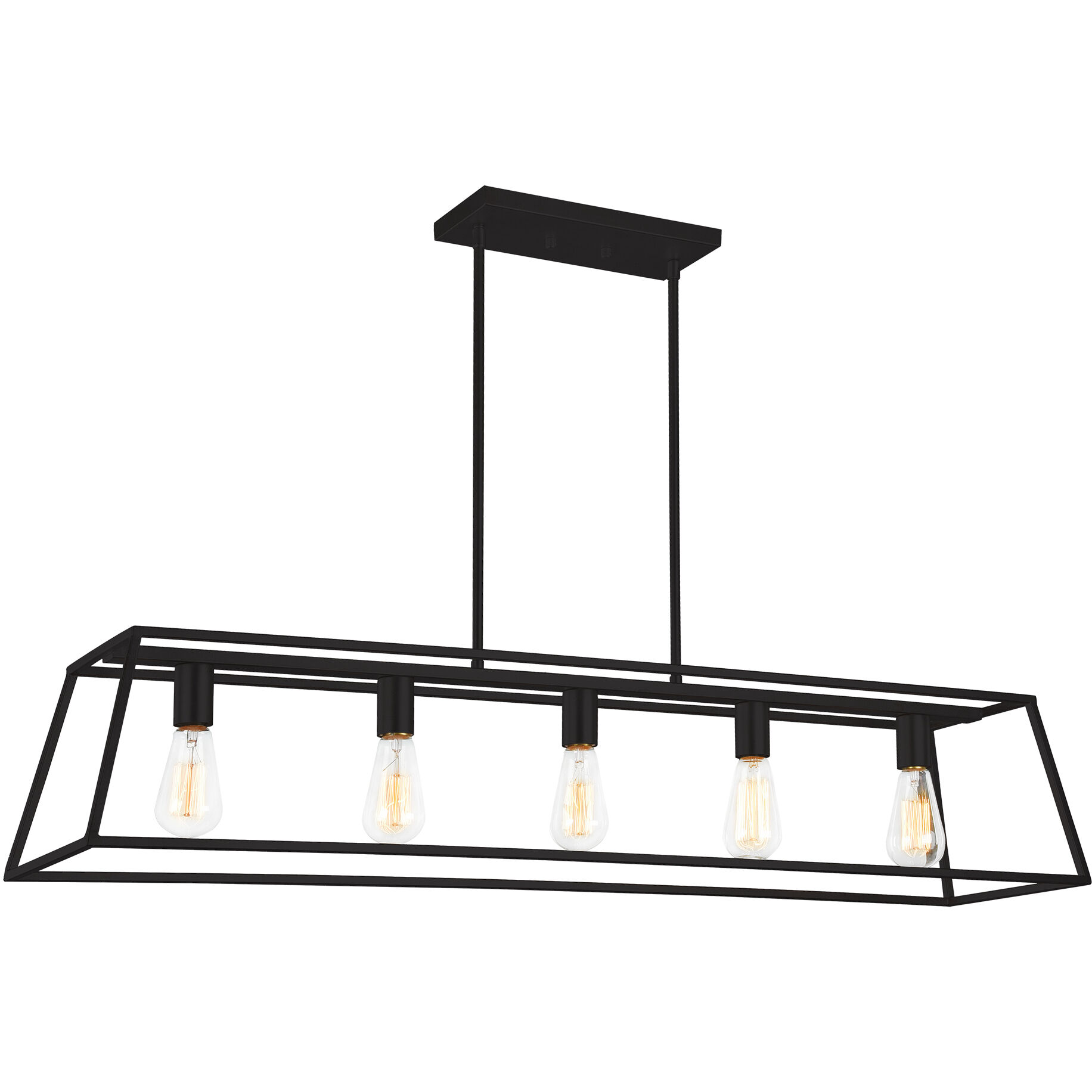 Candor 5 Light 46 inch Rusty Black Chandelier Ceiling Light