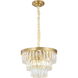 Canada 6 Light 15.57 inch Gold Chandelier Ceiling Light