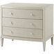 TA Studio Raia Adeline 34 X 32 inch Polished Nickel Nightstand