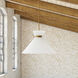 Alora Mood Halston 1 Light 14.13 inch Brushed Gold Pendant Ceiling Light