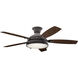 Hatteras Bay 52 inch Weathered Zinc with Medium Walnut Blades Ceiling Fan