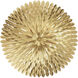 Broche 6 Light 24 inch Antique Gold Semi Flush Ceiling Light