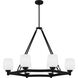 Penning 6 Light 38 inch Matte Black Island Light Ceiling Light