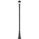 Davina 3 Light 114.25 inch Black Outdoor Post Mounted Fixture in G9
