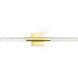 Dragonswatch LED 26 inch Satin Gold Vanity Light Wall Light
